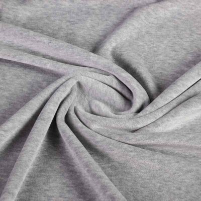 Nicky velours fabric grey marl