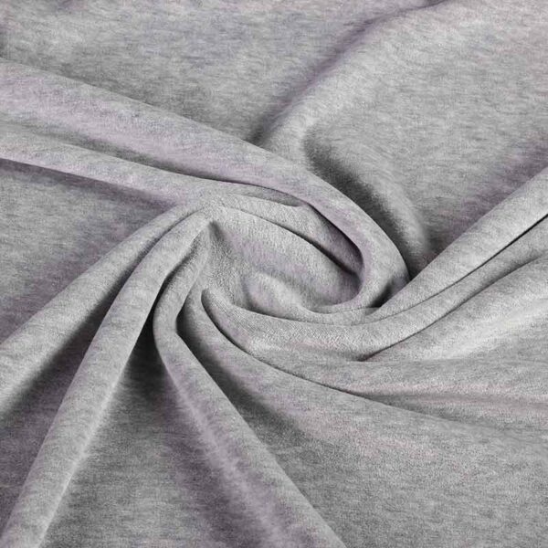 Nicky velours fabric grey marl