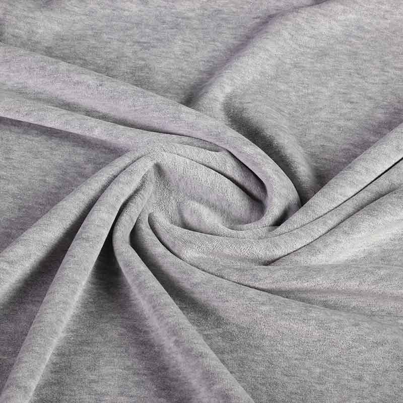 Nicky velours fabric grey marl