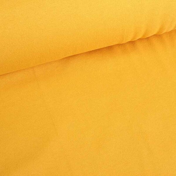 Ribbing fabric ochre yellow