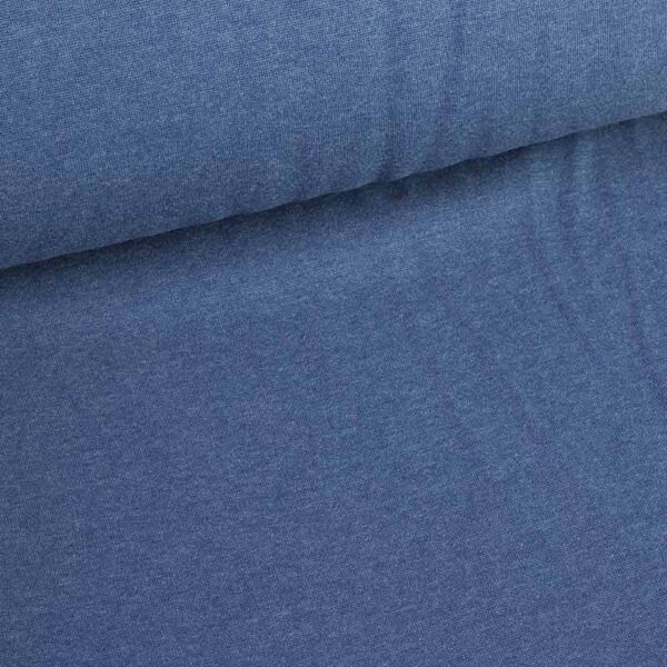Rib binding fabric jeans melange