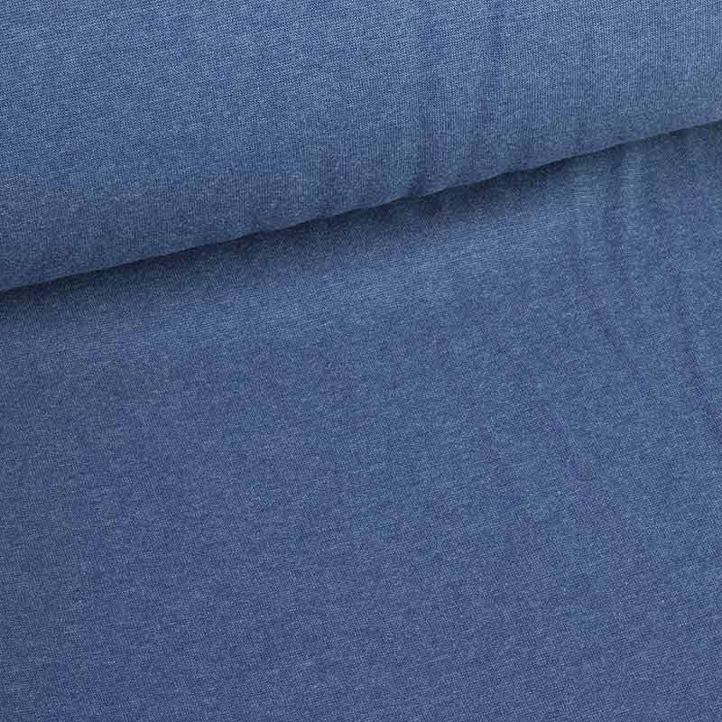 Rib binding fabric jeans melange