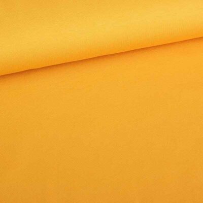 French Terry fabric ochre yellow