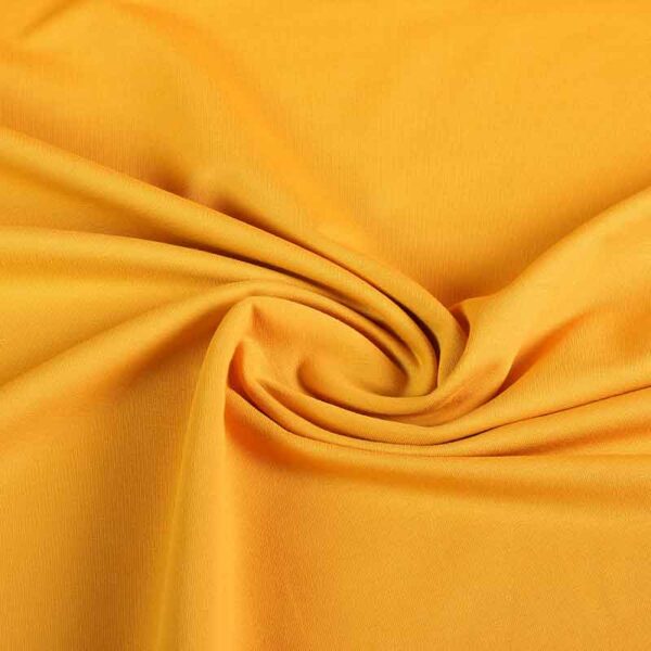 French Terry fabric ochre yellow