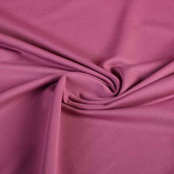 French Terry fabric dark dusty rose