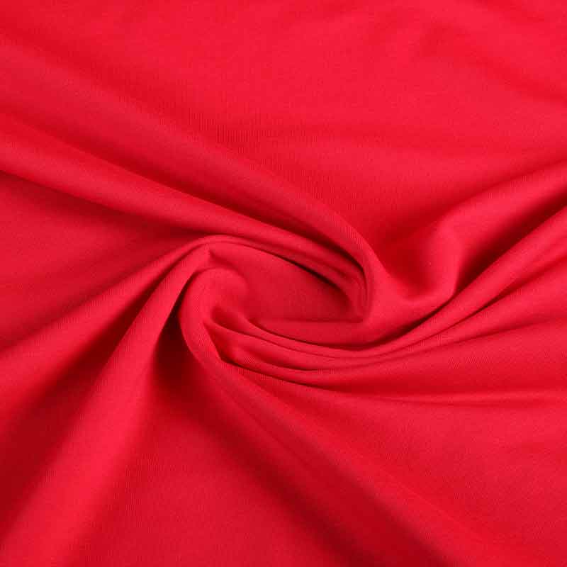 French Terry fabric red