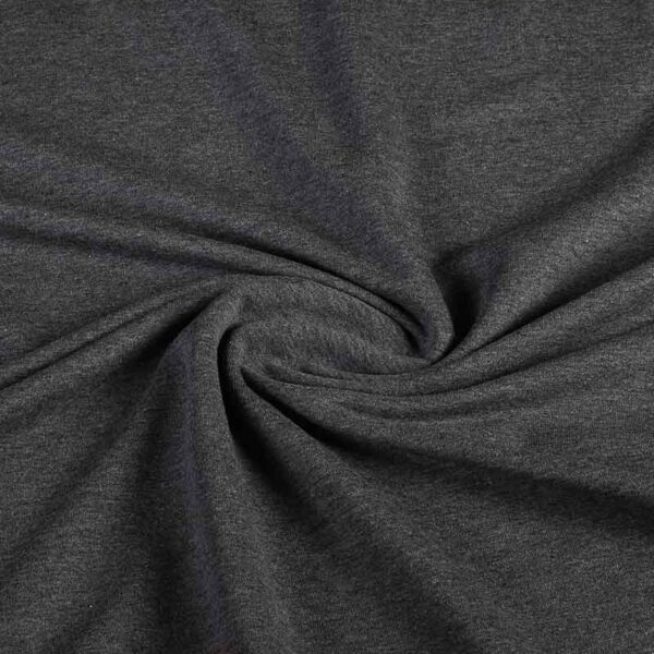French Terry fabric anthracite melange