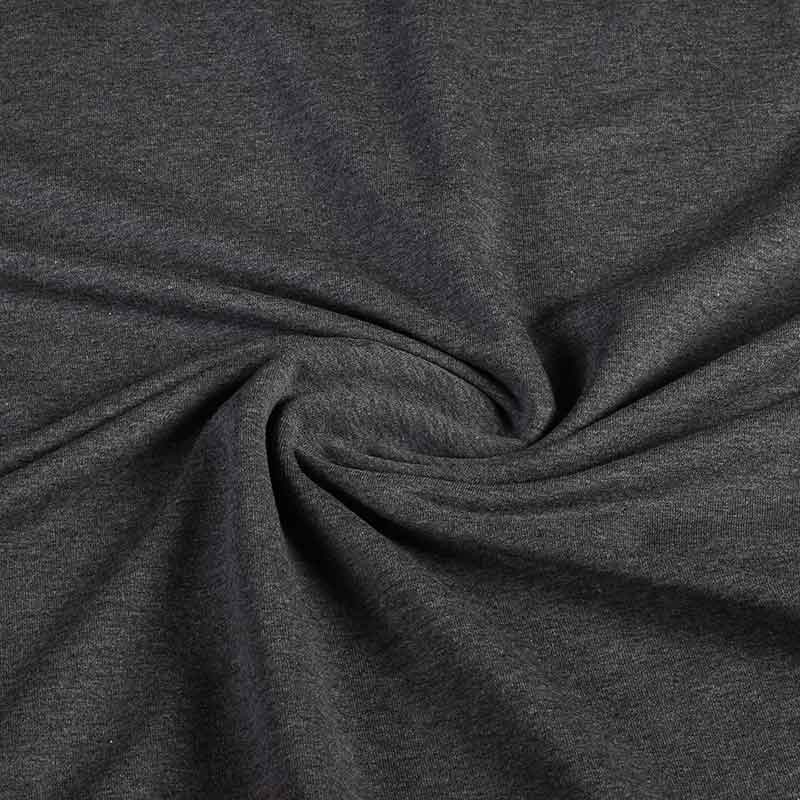 French Terry fabric anthracite melange