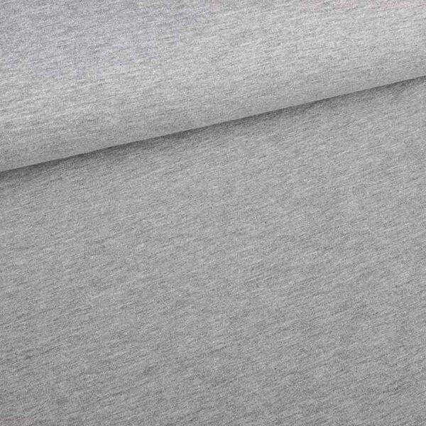 French Terry fabric grey melange