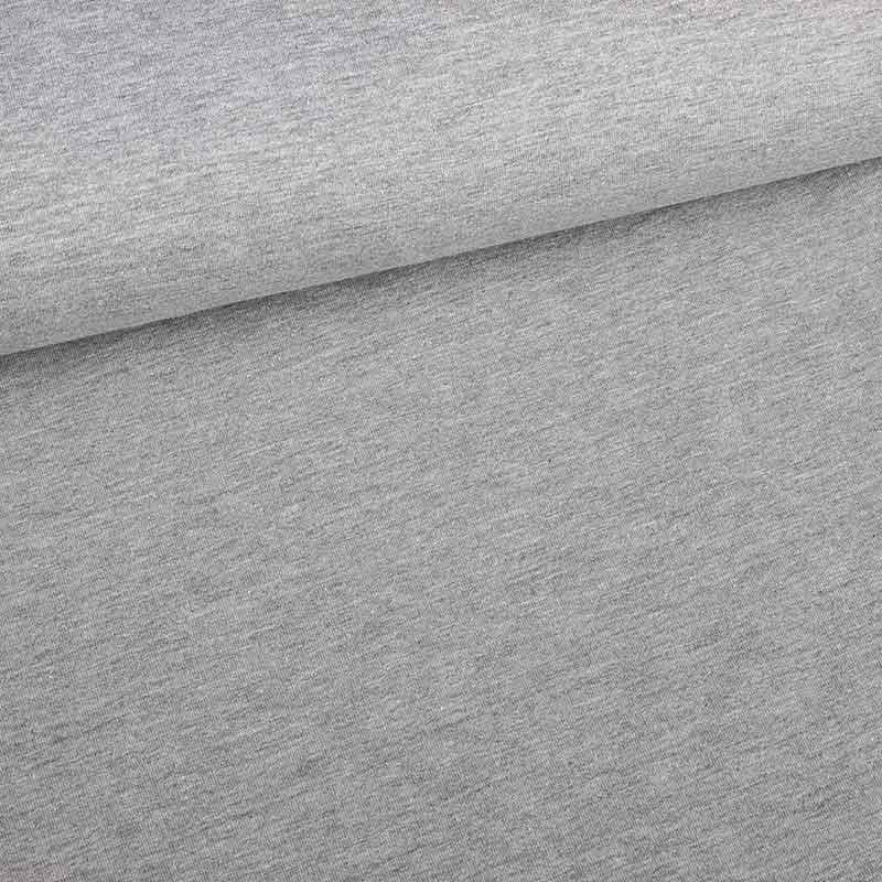 French Terry fabric grey melange