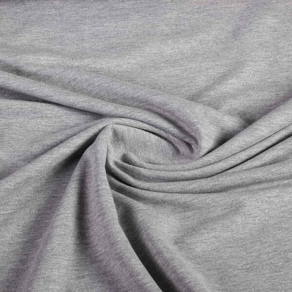 French Terry fabric grey melange