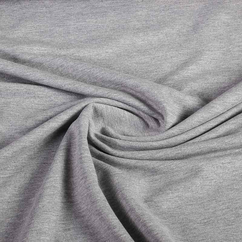 French Terry fabric grey melange
