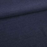 French Terry stof donker jeans melange