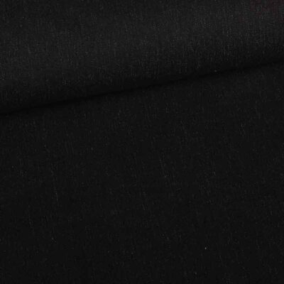 Denim fabric washed black