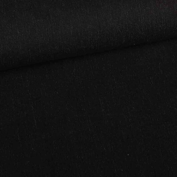 Denim fabric washed black