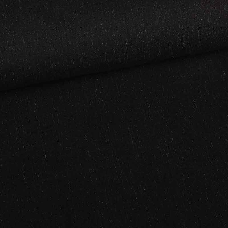 Denim fabric washed black