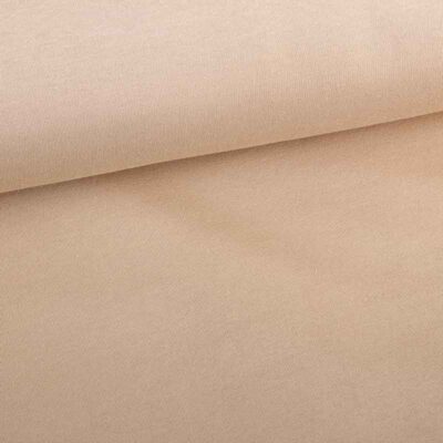 Jogging sweat fabric brushed beige