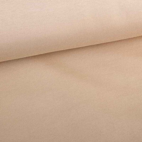 Jogging sweat fabric brushed beige