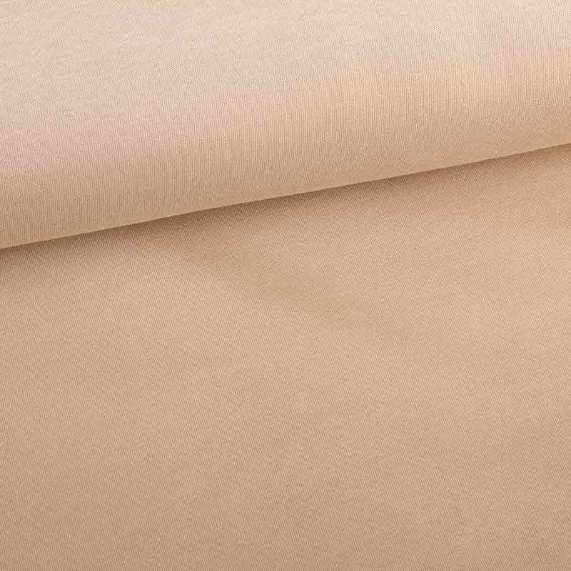 Jogging sweat fabric brushed beige