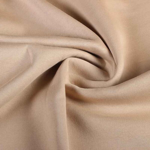 Jogging sweat fabric brushed beige