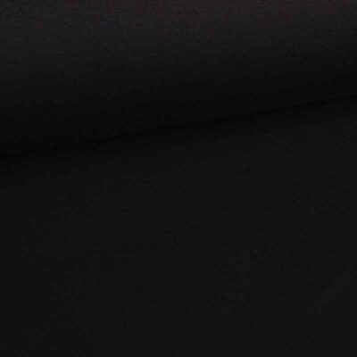Jogging sweat fabric brushed black