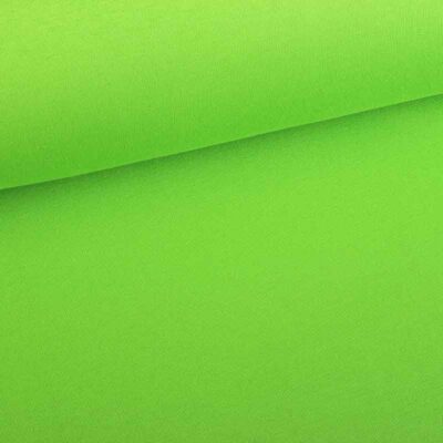 Jogging sweat fabric brushed lime