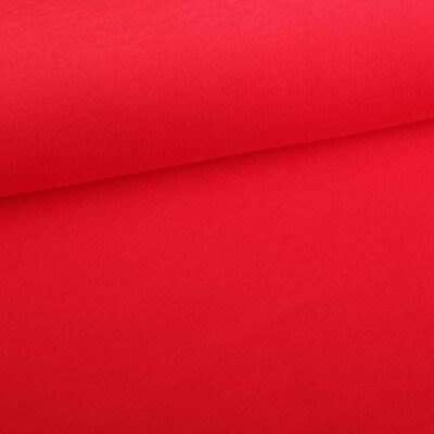 Jogging sweat fabric brushed red