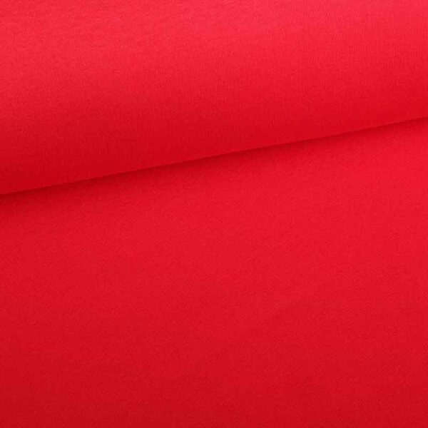 Jogging sweat fabric brushed red