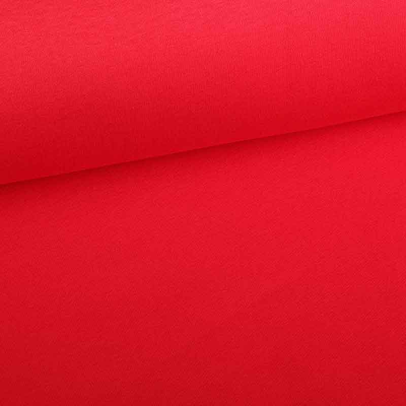Jogging sweat fabric brushed red