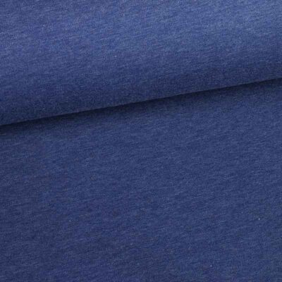 Jogging sweat fabric dark denim blue