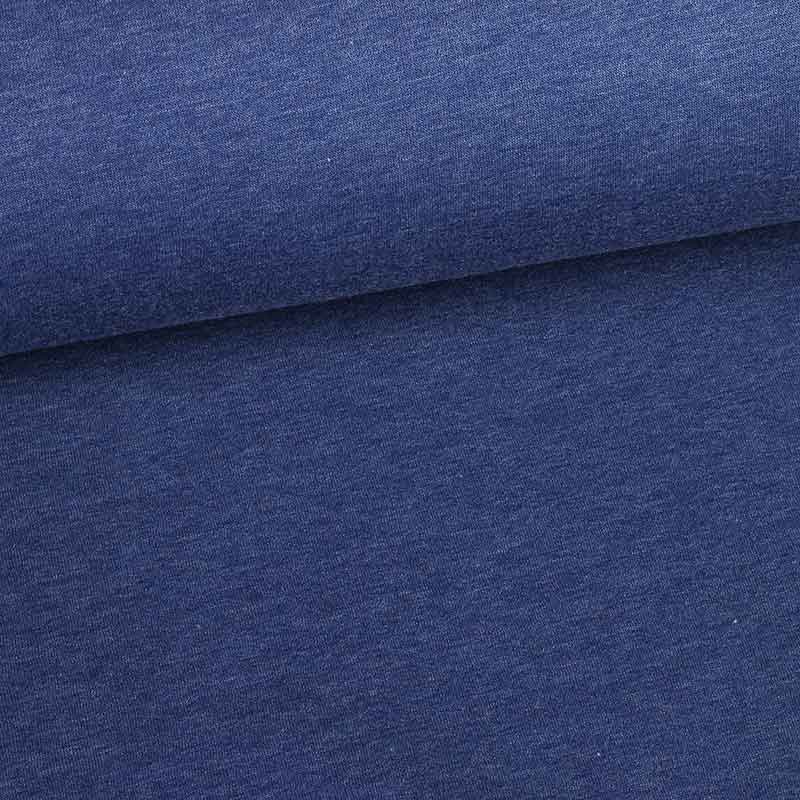 Jogging sweat fabric dark denim blue