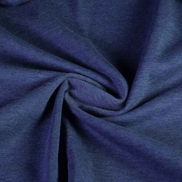Jogging sweat fabric dark denim blue