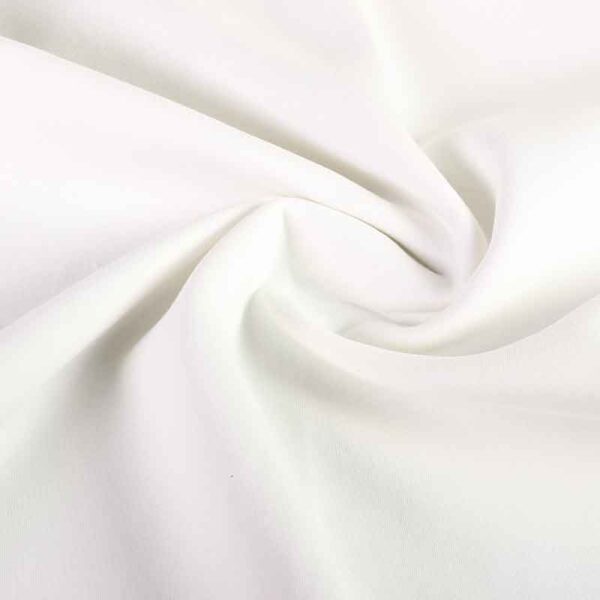 Jogging sweatshirt fabric brushed ecru