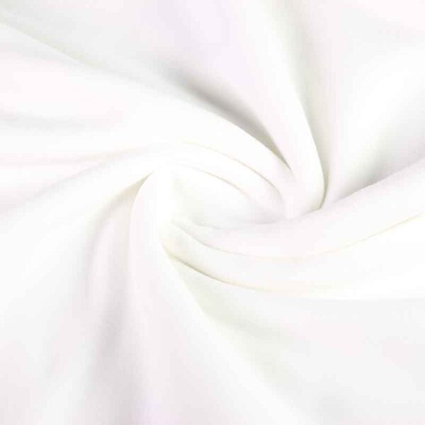 Fleece fabric deluxe white