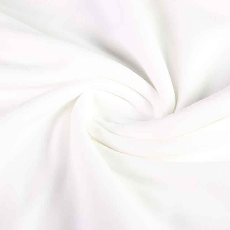 Fleece fabric deluxe white