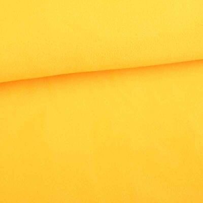 Fleece fabric deluxe yellow