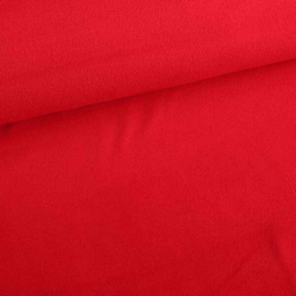 Fleece fabric deluxe red