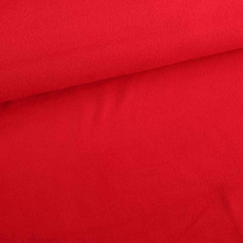 Fleece fabric deluxe red