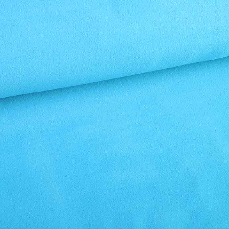 Fleece fabric deluxe aqua