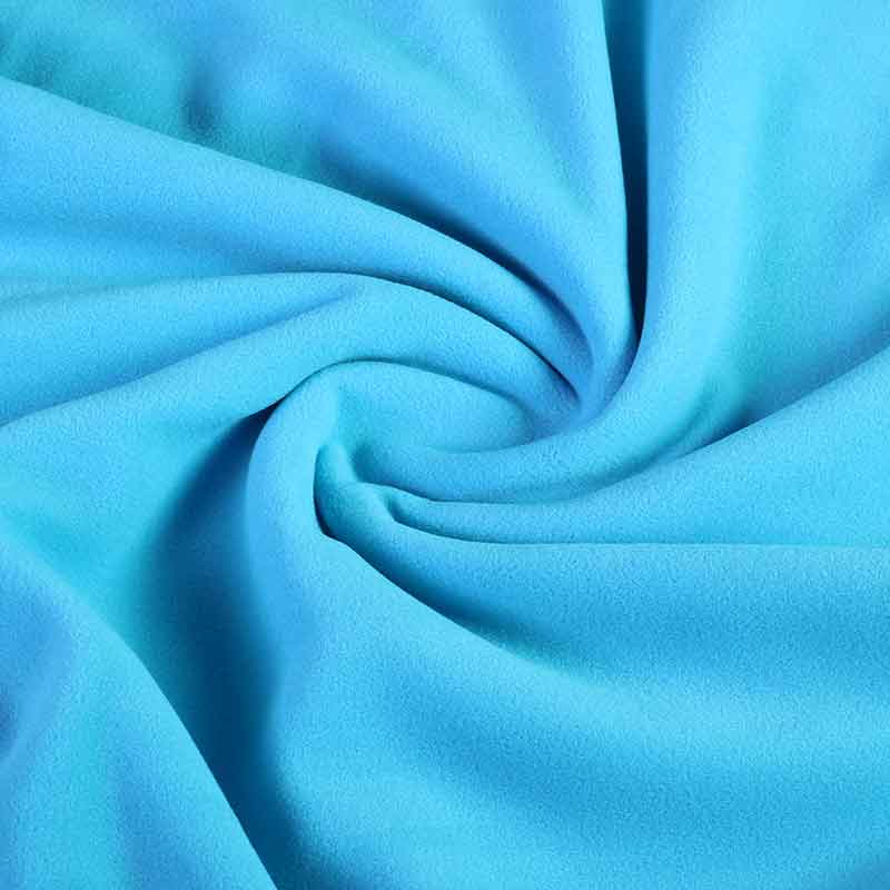 Fleece fabric deluxe aqua