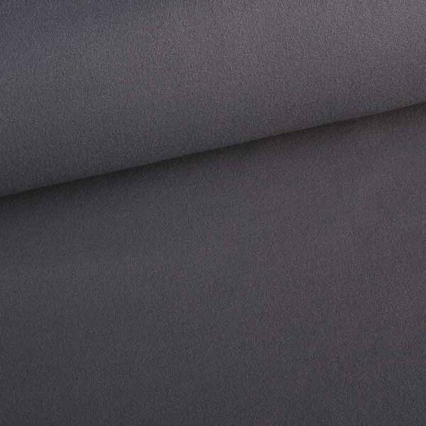 Fleece fabric deluxe anthracite