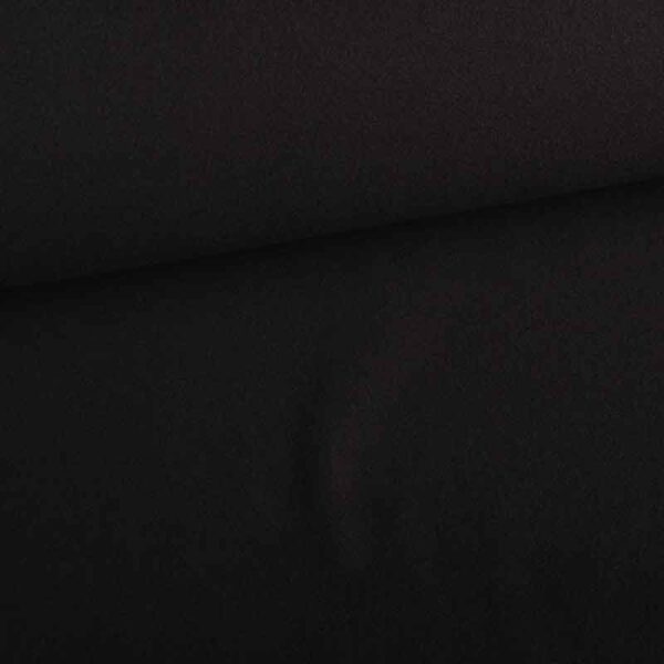 Fleece fabric deluxe black