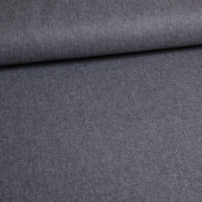 Canvas fabric dark grey melange