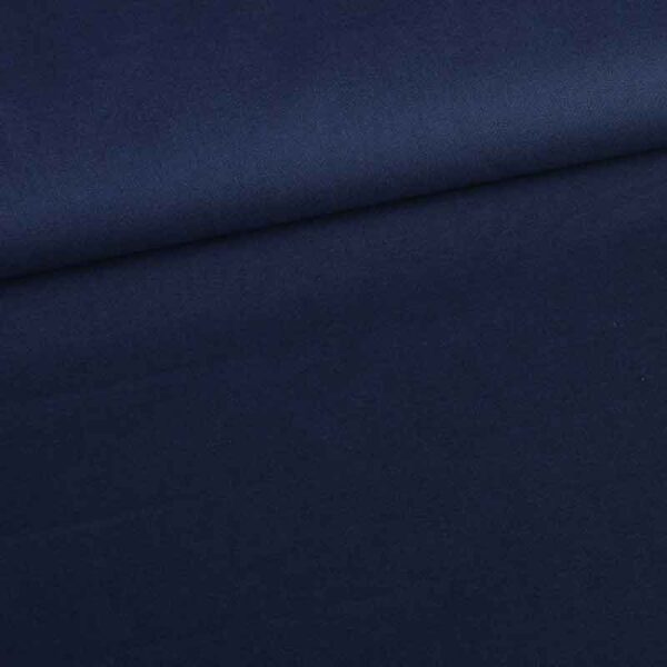Woven cotton fabric navy