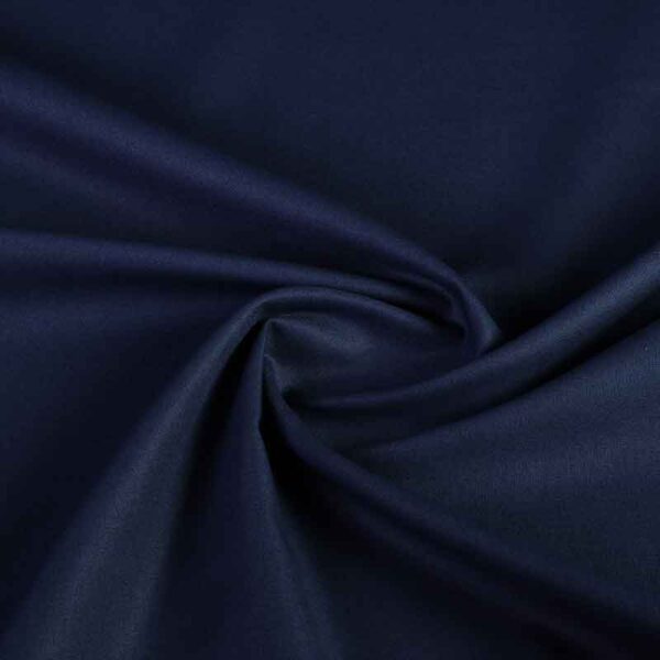 Woven cotton fabric navy