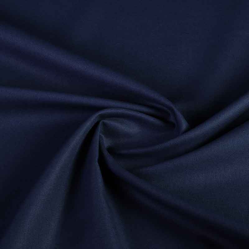 Woven cotton fabric navy