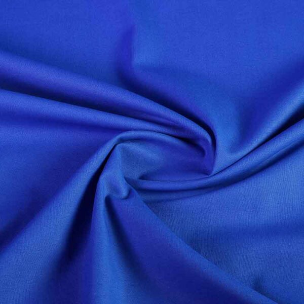 Woven cotton fabric kobalt
