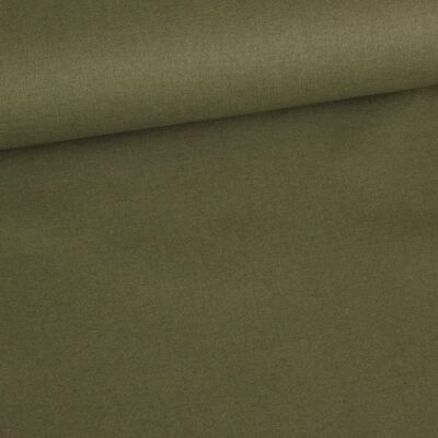 Woven cotton olive green