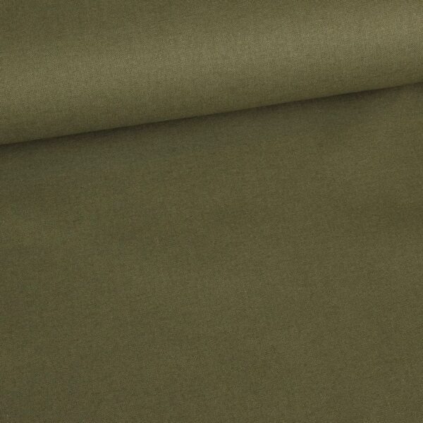 Woven cotton olive green