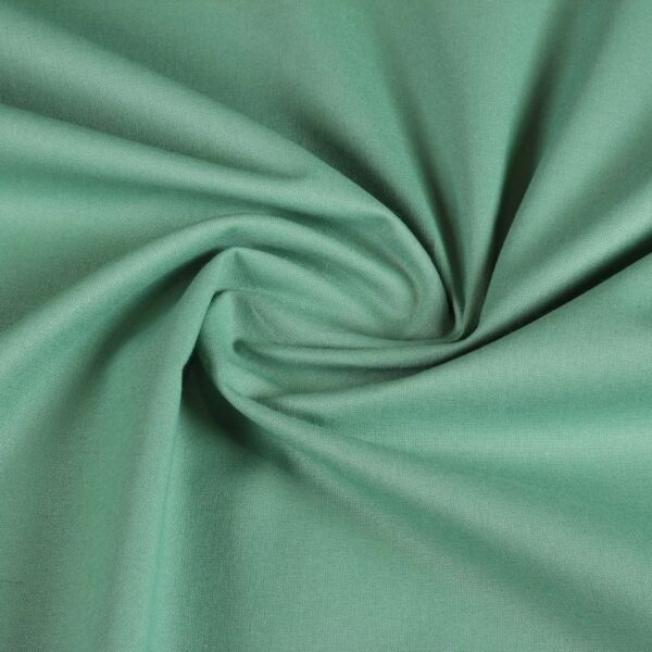 Woven cotton fabric old green